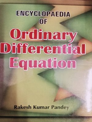 cover image of Encyclopaedia of Ordinary Differential Equation